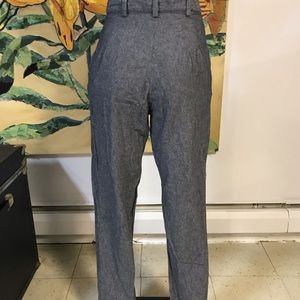American Apparel grey blue high waist pants